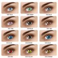 thumbnail image 2 of Lentes de contacto de ojo de gato para Cosplay, lentes de contacto de Halloween, opción múltiple, 1 par, 2 piezas, estuche gratis, contacto ocular de Anime, 2 of 4