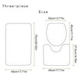 thumbnail image 4 of Cateissary Lo más nuevo, 3 unidades/juego de fundas para asiento de inodoro, alfombrilla antideslizante para baño, alfombras lavables florales para baño, Decoración del hogar TYPE6 5 # Cateissary JJ25268-06, 4 of 6