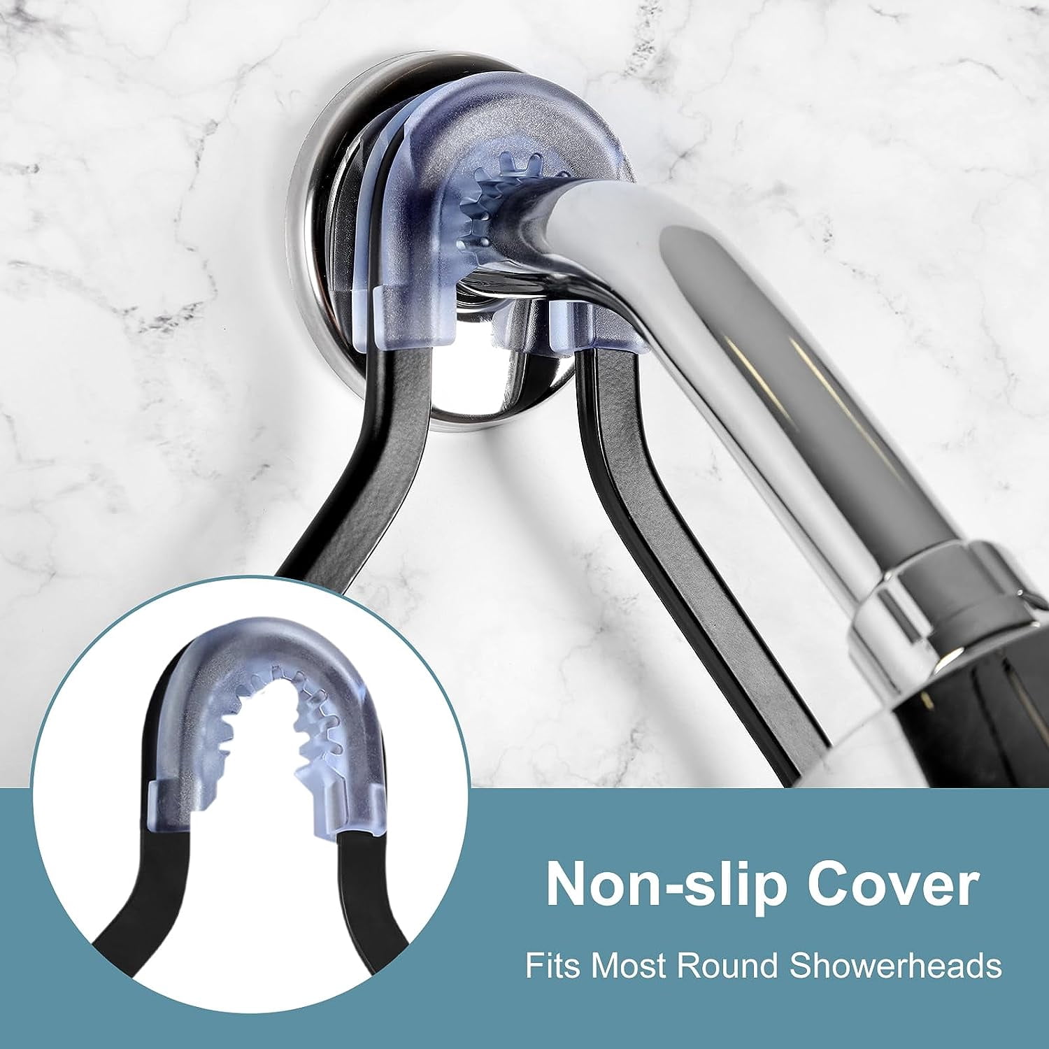Over Shower Head Shower Caddy 3 Tier Hanging Organizer with Soap Holder and Hooks, Black