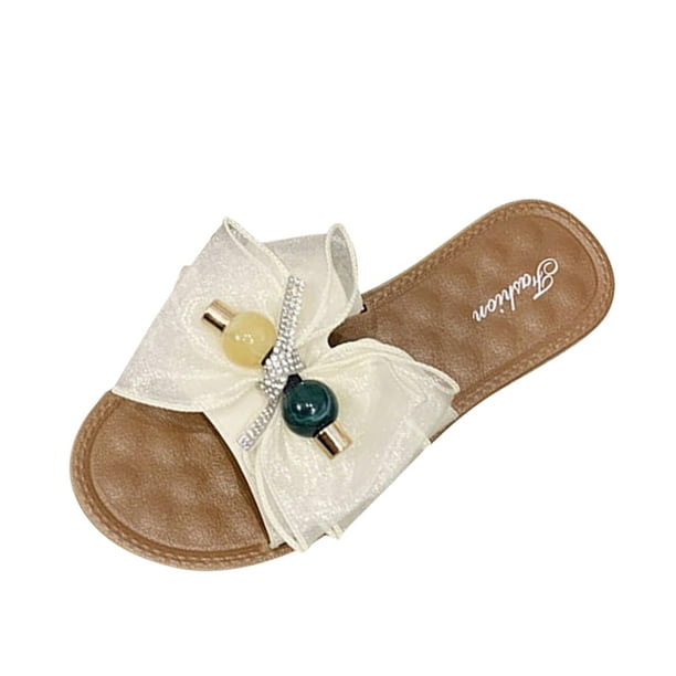 Cathalem Women's EVA Sandals Casual Comfortable Strap Sandal Summer Beach  Dress Shoes for Women,White 39 