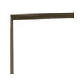 thumbnail image 2 of Rough Hewn Saw Textured Wooden Frame Mirror with Trim top, Brown and Silver- Saltoro Sherpi, 2 of 3