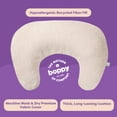 thumbnail image 5 of Boppy Nursing Pillow - Ergonomic Bottle & Breastfeeding Pillow, Higher, Firmer & Larger, Water-Repellent with Washable Premium Fabric Cover, Baby Safety Alliance Verified - Boucle Oatmeal, 5 of 11