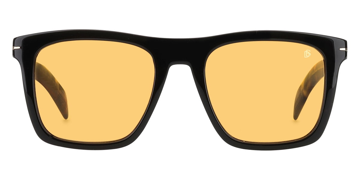 David Beckham Db 7000/S Full Rim Square Black Havana Sunglasses