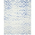 thumbnail image 2 of Safavieh Dip Dye Zowie Distressed Wool Area Rug, Ivory/Blue, 10' x 14', 2 of 8