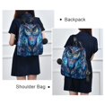 thumbnail image 4 of FORMRS Women's Travel Backpack Purse Anti-Theft Hidden Pockets Casual Shoulder Bag, Blue Owl Pattern, 4 of 7