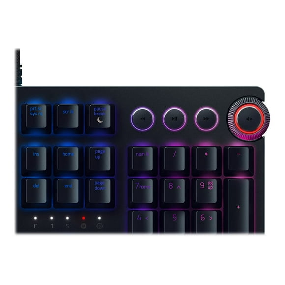 Razer Huntsman Elite - Keyboard - backlit - USB - key switch: Razer Linear Optical - black