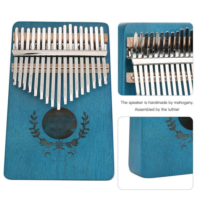 LT-K17S 17-Key Kalimba Acajou Pouce Piano à Doigt Portable Note Musicale Gravée Marques Instrument de Musique pour Débutant Professionnel