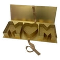 thumbnail image 1 of simhoa Mom Letter Shaped Empty Flower Box Mother's Day Fillable Souvenir Gift Box for Gold, 1 of 8
