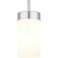 thumbnail image 7 of Progress Lighting Elevate 1-Light Mini Pendant, Glass, Polished Chrome, Etched White Shade, Design Series Collection, 7 of 7