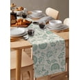 thumbnail image 6 of nqOlkjepod Green Spring Floral Table Runner 72 Inches Long Farmhouse Dress Scarves, Summer Botanical Vintage Farmhouse Dining Tablerunner for Coffee Table/Kitchen Island/Party Décor, 18" x 72", 6 of 8