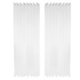 thumbnail image 1 of Paneles de cobertura de ventana de cortina blanca transparente semi-sombreado para cocina, dormitorio, sala de estar, 2 piezas, 140x260cm Kearding LF0158-04B*2, 1 of 7