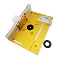 thumbnail image 2 of Router Table Insert Plate Woodworking Benches Table Saw W Miter Gauge Guide Aluminium Profile Fence Sliding Brackets ,Woodworking Protractor, 2 of 7
