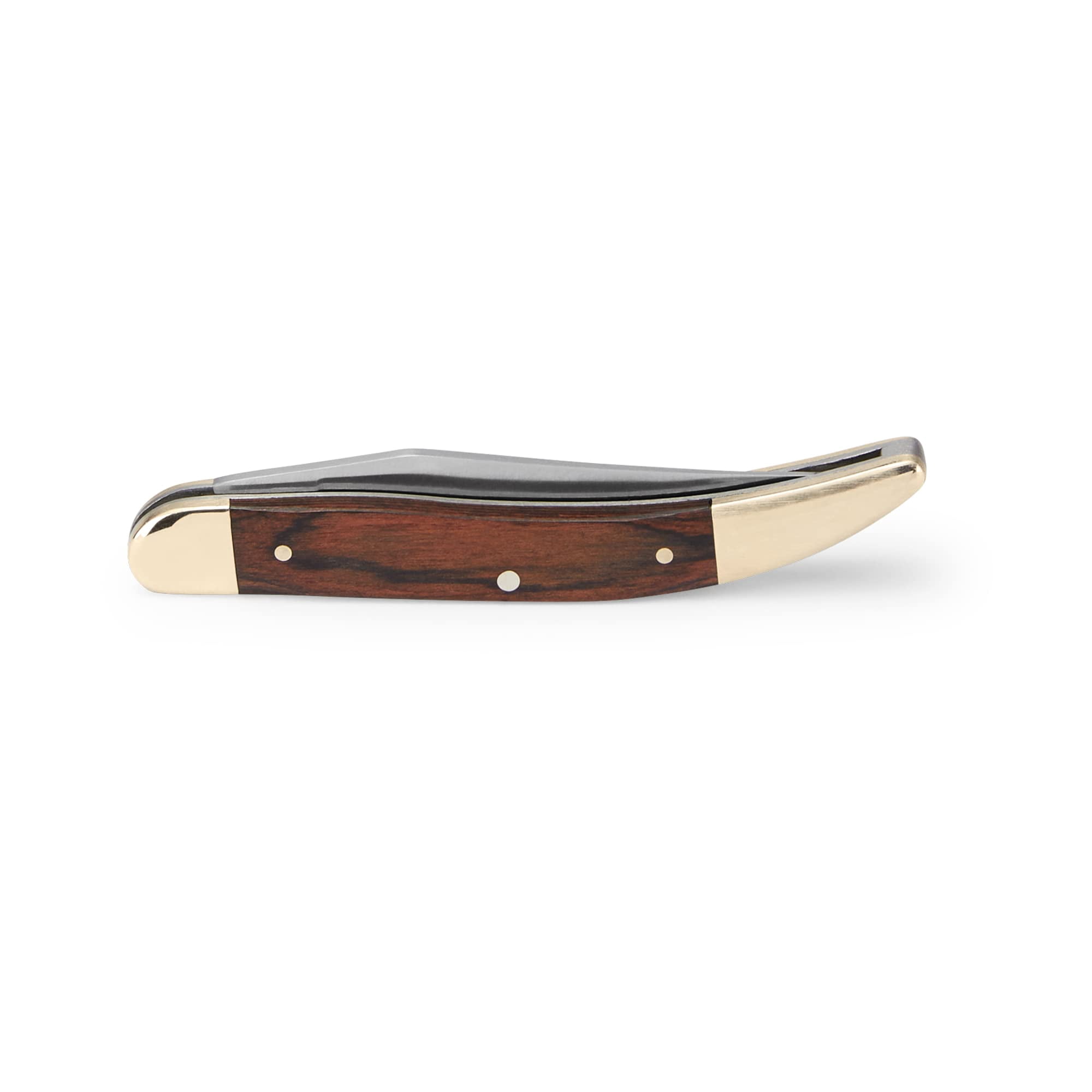 Buck Knives 385 Toothpick Folding Pocket Knife, Woodgrain Handle, 0.8 oz