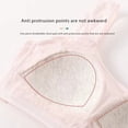 thumbnail image 6 of GYRATEDREAM Girls Training Bra Racerback Sports Seamless Bras Teen Bra Comfort Seamless Cotton Cropped Vest for 15-16Y White, 6 of 9