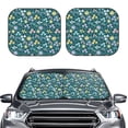 thumbnail image 2 of Balery Floral Parasol para parabrisas de coche de 2 piezas | Parasol plegable para parabrisas delantero de coche para la mayoría de sedanes-Large, 2 of 6