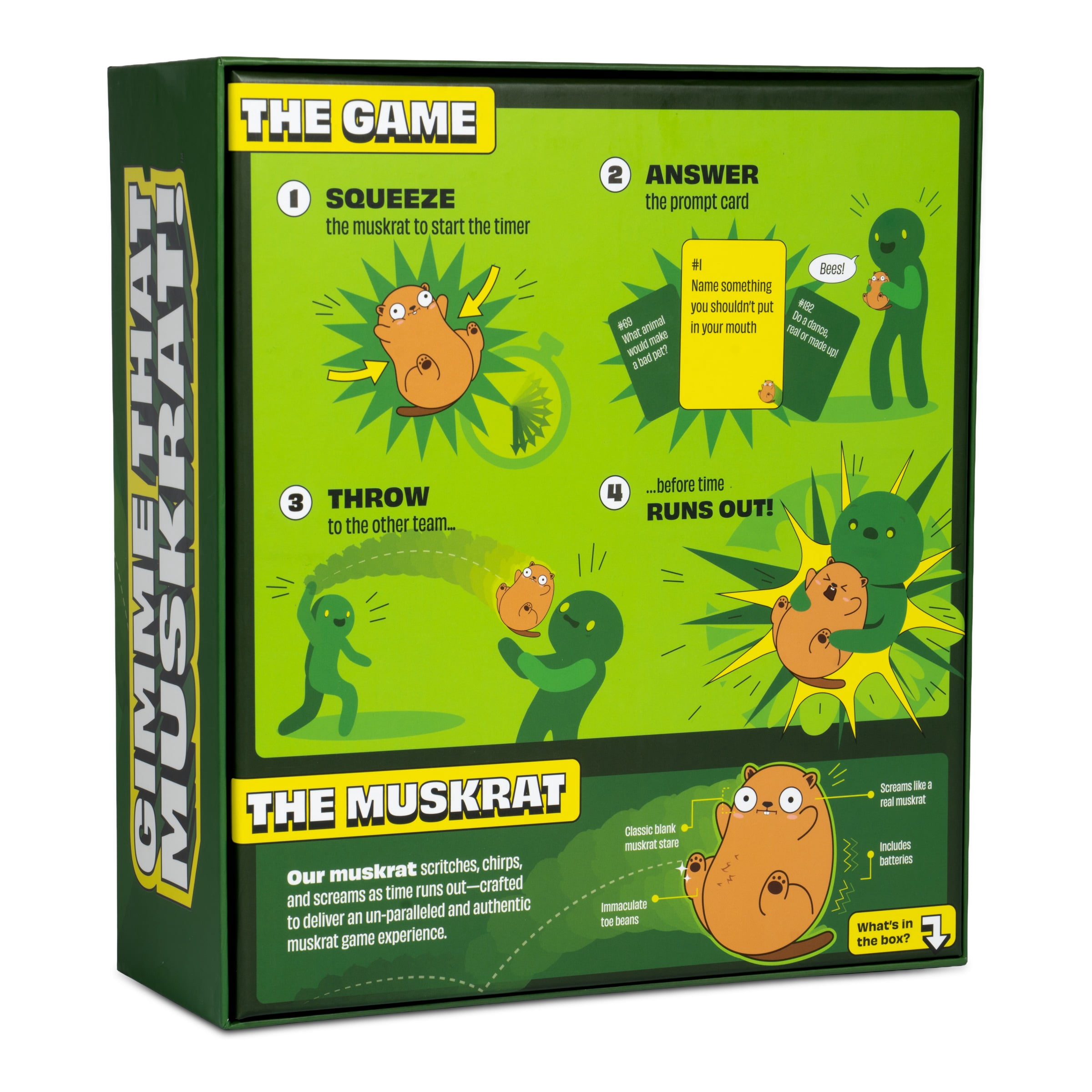 Gimme That Muskrat by DSS Games: Rodent Tossing Party Game, Fun for Adults & Kids
