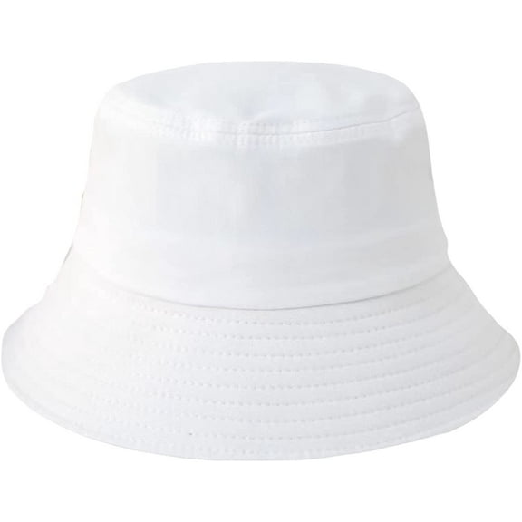 CoCopeaunts Cotton Bucket Hats for Women Lightweight Packable Beach Big Brim Fisherman Hat with Adjustable Chin Strap Sun Cap