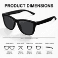 thumbnail image 4 of AOMASTE Polarized Sunglasses for Women Classic Style Retro Frame Sun Glasses with UV400 Protection for Driving, 4 of 7