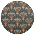 thumbnail image 3 of Ryvnso Bronze Seashells Round Plate Mats Dining Table Placemat Set of 4 for Holiday Decoration, 3 of 7