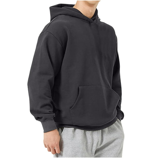 Sudadera con capucha para hombre, chaqueta informal de invierno con cremallera y bolsillo de forro polar, blusa para hombre