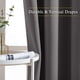 thumbnail image 5 of Gray Blackout Curtains for Bedroom 84 inches Long - Thermal Drapes Grommet Room Darkening Light Blocking Curtains Window Treatments for Living Room (2 Panels, W52 x L84, Grey),100% Blackout White, 5 of 7