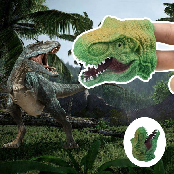 Cheers Finger Dinosaur Simulation Intéressant Réaliste Dinosaure Jeu De  Rôle Main Marionnette Doigt Gant Jouet pour Cadeau 