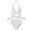 Womens White Bikinis Swimsuits, variant on Women's Bikini Swimsuit Cross Bow Bathing Suit Solid Color Beachwear Halter Front Ruched Swimwear Sets Summer Seaside Clothes for Girls Pink L