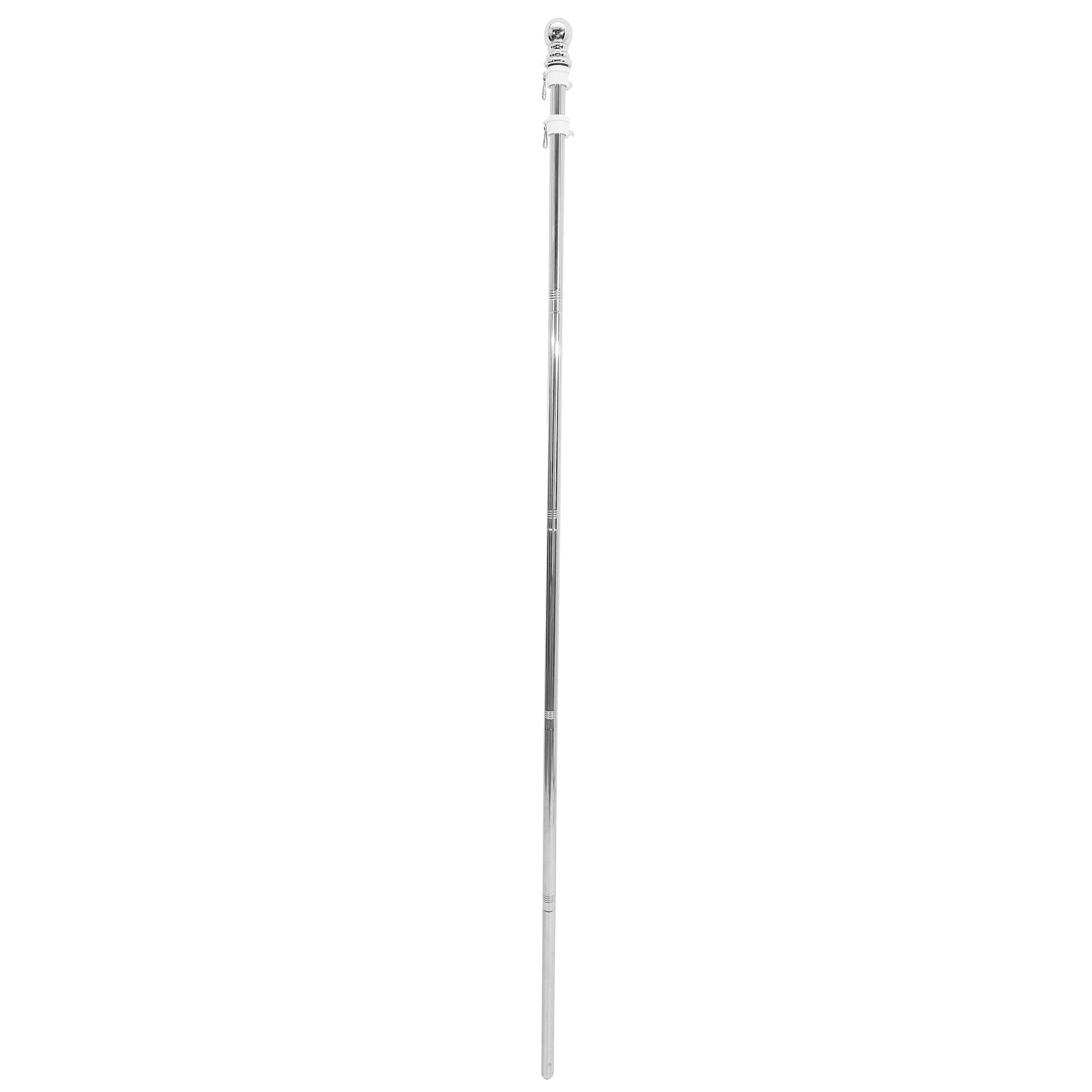 WHAMVOX 1 Set Outdoor Flag Pole Flag Holder Pole Stainless Steel Flag Stand Durable Rotation Flag Pole Holder