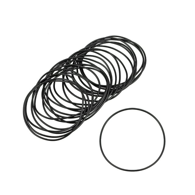 Unique Bargains O-Rings Nitrile Rubber 55mm Inner Diameter 58mm OD 1.5mm Width Round Seal Gasket 25Pcs