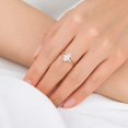 thumbnail image 5 of vylahjewellery Rose Gold Vermeil Anniversary Ring Moissanite Ring Oval Cut Promise Ring Engagement Ring and Wedding Bridal Ring Set, 5 of 6