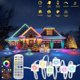 thumbnail image 1 of QUTETN Permanent Outdoor RGB Lights With Smart App Control Remote DIY Scene Modes Music Synchronization Eaves Lights For Garden Decor Deck Christmas Party Party Halloween Roof, 1 of 4