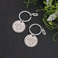 thumbnail image 5 of Holiday Ornaments Freach Diy To My Son Stainless Steel Last Name 26 Letter Keychain 3x3cm No1782, 5 of 5