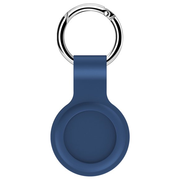 【2 Pks】 [PST] Silicone Protective Case Cover Key Tracker Holder Keychain with Ring for AirTag