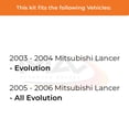 thumbnail image 2 of MAX Advanced Brakes - Front Brake Kit For 2003-2006 Mitsubishi Lancer| Carbon Ceramic Brake Pad and Rotor Kit| Daily Driving Geomet Coated Brake Rotors, 2 of 9