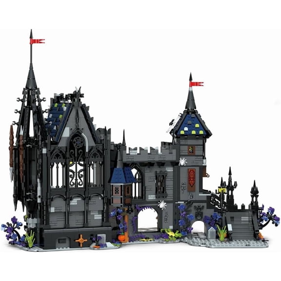 Haunted House Building Set, Halloween Castle Architecture Blocks, 3007Piece Horror Modular Building Kit for Adults & Teens, for Men & Women