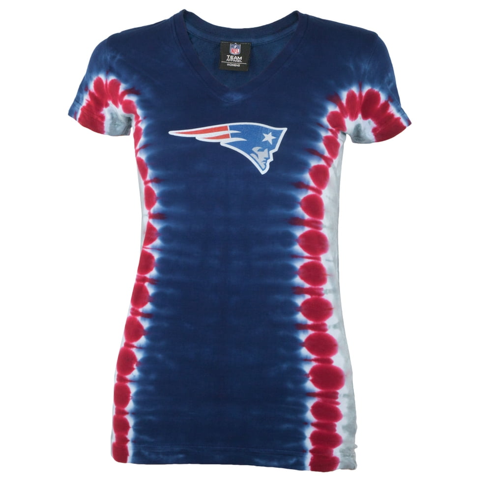 New England Patriots Logo Juniors Tie Dye V Neck T Shirt Walmart Canada