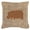Brown, variant on Hippopotamus Burlap and Orange Indoor & Outdoor Decorative Fabric Pillow - 18 x 18 in.