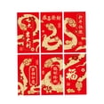 thumbnail image 2 of KLKCMS 6Pcs Chinese New Year Envelopes Hongbao Money Red Packet for Holiday Present A, 2 of 9