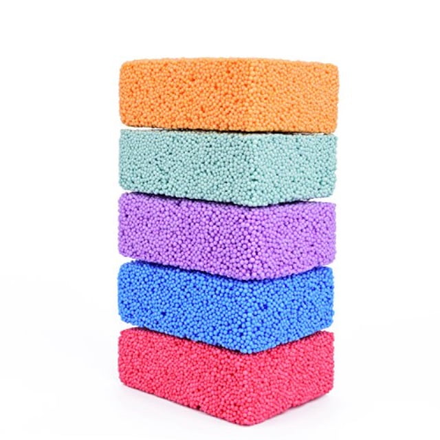 special supplies fun foam modeling foam beads play kit, 5 blocks