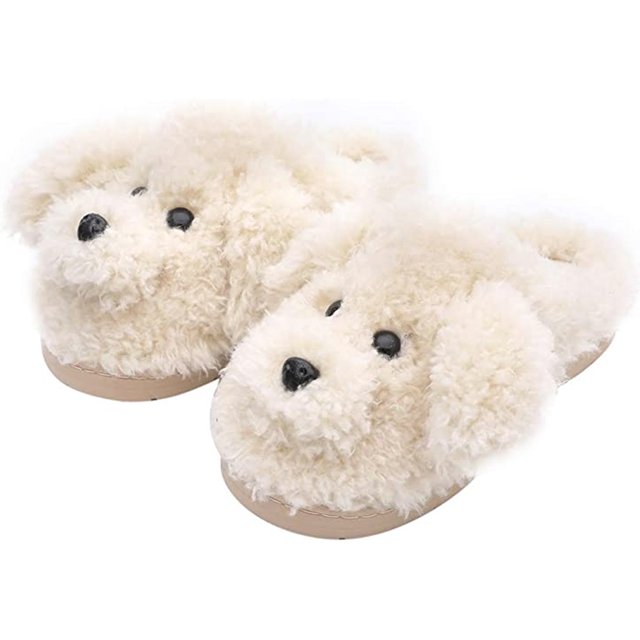Pantuflas de animales de peluche para mujer Adepaton BST3005393-1