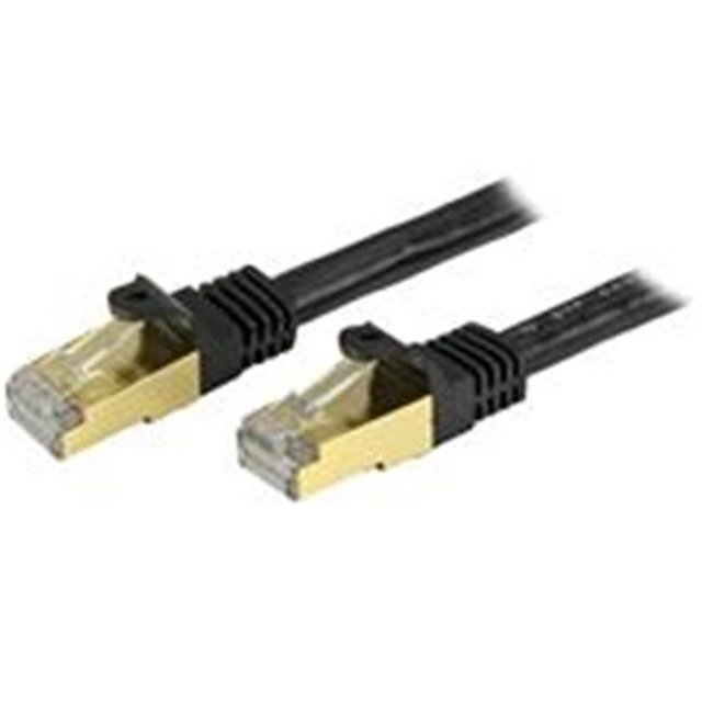 3 ft. Cat6a Black Shielded Molded 10 GB RJ45 STP Patch Cable
