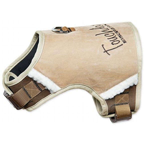 Pet Life Touchdog Tough-Boutique Adjustable Fashion Dog Harness, Brown - Medium