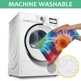 thumbnail image 6 of Colorful Tie Dye Pattern Square Tablecloth,Waterproof Square Table Cover,Wipeable Spillproof Washable Table Cover for Home Kitchen Party Decor 42"X42"(107x107cm), 6 of 6