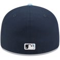 thumbnail image 4 of Men's New Era Navy Kansas City Royals 2022 City Connect Low Profile 59FIFTY Fitted Hat, 4 of 6