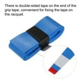 thumbnail image 5 of Uxcell 43.3" Absorb Sweat Non-Slip PU Tennis Racket Overgrip Tape Wraps Blue 6 Pack, 5 of 6