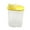 Yellow, variant on HeYii Cereal Storage Box with Lid Measuring Cup Plastic 1.9/2.5L Food Storage Dispenser for Cereals