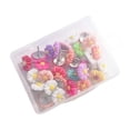 thumbnail image 6 of 1 Box Of Small Daisy Flower Pins Creative Color Resin Rose Small Flower Pushpin Corkboard Nail, 6 of 6