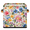 Multicolor 2, variant on CURLYOOT Watercolor Fox 11 x 11 Inch Cube Storage Bin, Decorative Storage Cube Foldable Basket with Leather Handle, Fabric Bin for Closet Shelves Home Organizer