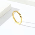 thumbnail image 4 of Anillo de acero de tungsteno con corte de diamante simple, estilo neutro, apilable, de moda, anillo liso, joyería de oro y tungsteno, 4 of 4