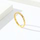 thumbnail image 5 of Anillo de acero de tungsteno con corte de diamante simple, estilo neutro, apilable, de moda, anillo liso, joyería de oro y tungsteno, 5 of 5